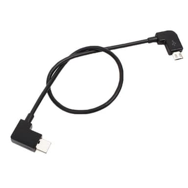 Micro-USB-USB-C-kaapeli DJI Mavic Pro &amp; Spark -kaukosäätimelle - 30 cm - 30 cm