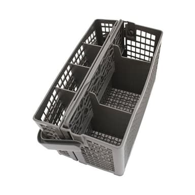 Ruokailuvälinekori Whirlpoolin, Kitchenaidin ja LG:n astianpesukoneisiin kestävästä PP-muovista