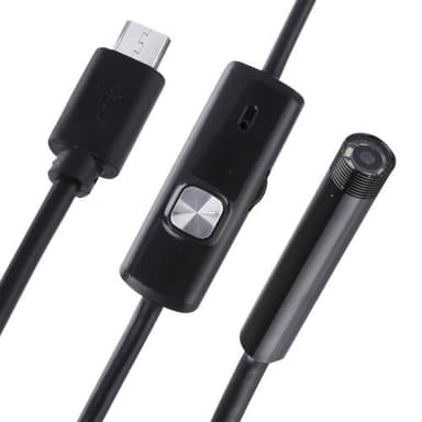 Matkapuhelimen tarkastuskamera - 5 metriä, LED-valo ja USB-liitäntä