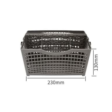 Ruokailuvälinekori Whirlpoolin, Kitchenaidin ja LG:n astianpesukoneisiin kestävästä PP-muovista