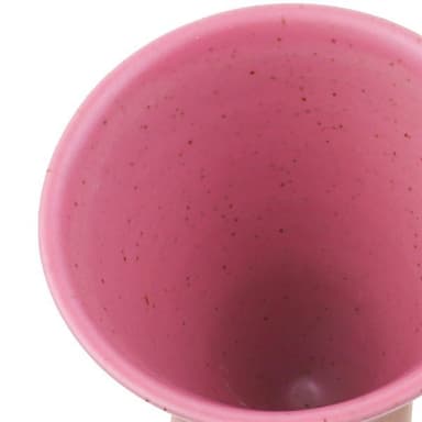 Kartion muotoinen muki jalustalla - Pinkki