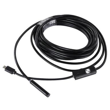 Matkapuhelimen tarkastuskamera - 5 metriä, LED-valo ja USB-liitäntä