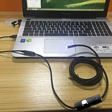 Matkapuhelimen tarkastuskamera - 5 metriä, LED-valo ja USB-liitäntä