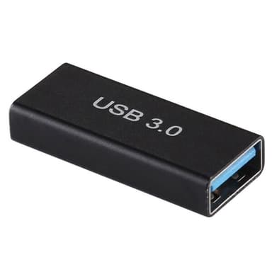 USB 3.0 naaras-naaras-muunnin, jossa on kullatut liittimet