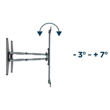 Seinäteline suurille televisioille – 40”–80”, täysi liikkumisvapaus, VESA-yhteensopiva