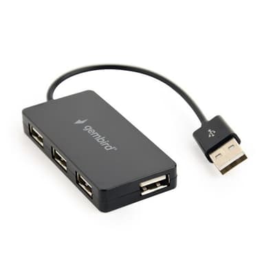 USB-hubi – 4 x USB 2.0 -porttia, 480 Mbps, integroitu kaapeli