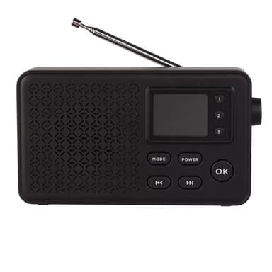 Denver DAB-57 kannettava DAB+/FM-radio, jossa on Bluetooth ja värinäyttö