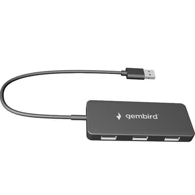 USB-hubi – 4 x USB 2.0 -porttia, 480 Mbps, integroitu kaapeli