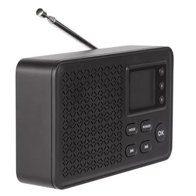 Denver DAB-57 kannettava DAB+/FM-radio, jossa on Bluetooth ja värinäyttö