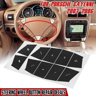 Laadukkaat korjaustarrat AC-painikkeille Porsche Cayenne 2003-2006 -malleissa