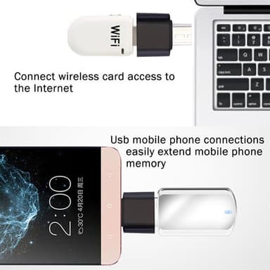 OTG-sovitin USB Type-C USB 3.0 - yhteensopiva älypuhelimen ja tietokoneen kanssa