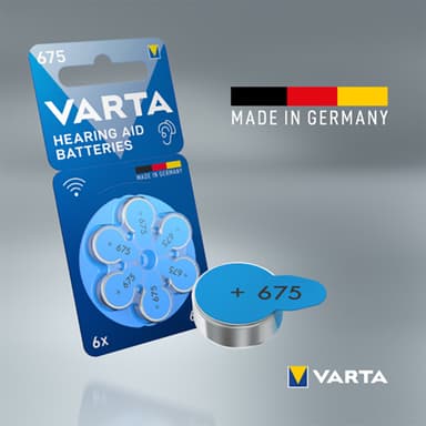 Varta 675 kuulokojeparisto 7042217 (6 kpl)