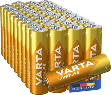 Varta Longlife AA paristot 7042225 (40 kpl)