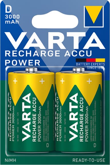 Varta Power D 3000 Mah paristot (2 kpl)