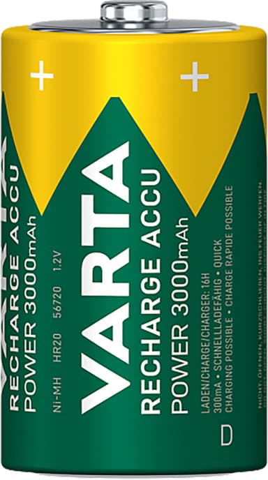 Varta Power D 3000 Mah paristot (2 kpl)
