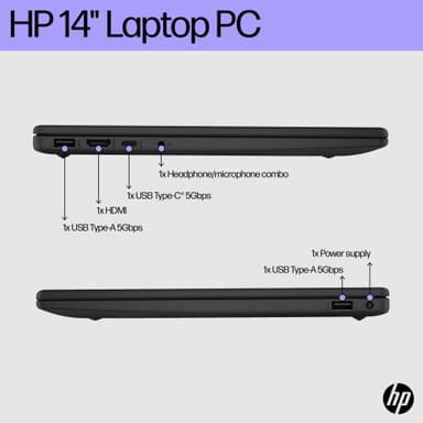 HP Laptop 14-ep0803no N100/4/128 14" kannettava
