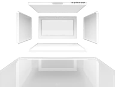 Nanoleaf Expo Smart Display Case aloituspakkaus SQFX01K02-4WT (4 kpl)