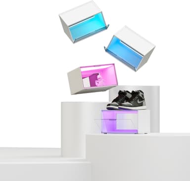 Nanoleaf Expo Smart Display Case aloituspakkaus SQFX01K02-4WT (4 kpl)