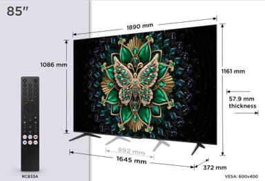TCL 85" MQLED75K 4K MINI-LED TV (2025)