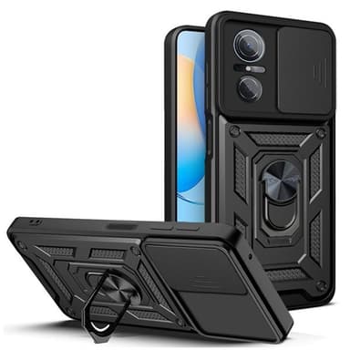 Matkapuhelimen kuori kameran linssisuojalla Huawei nova 9 SE - Musta