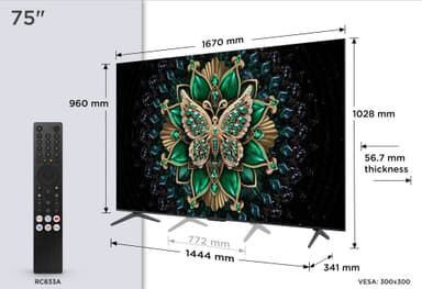 TCL 75" MQLED75K 4K MINI-LED TV (2025)