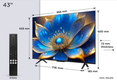 TCL 43" QLED780K 4K QLED TV (2025)
