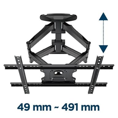 Full Motion -seinäkiinnike 32-75"" televisioille - Max 45kg