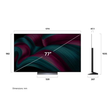 LG 77" C5 4K OLED evo TV (2025)