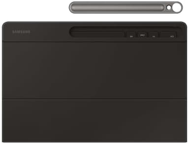 Samsung Galaxy Tab S10 FE+ Book ohut näppäimistökotelo (musta)