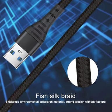 4in1 USB-latauskaapeli Micro-USB:llä, USB-C:llä ja 2 Lightning-liitännällä