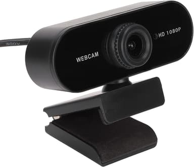 USB-verkkokamera Full HD 1080p, 30 fps, mikrofonilla, 360 astetta kääntyvä pohja ja 45 asteen kallistus, 2MP