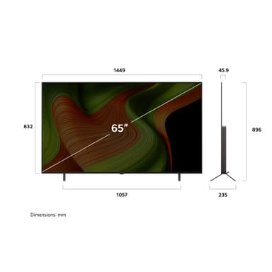 LG 65" OLED B 4K OLED TV (2025)