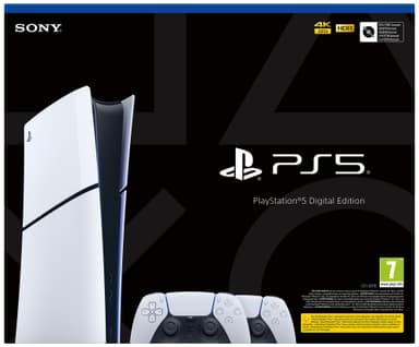 PlayStation 5 Slim Digital Edition (2 DualSenses pakkaus)