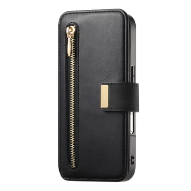Lompakkokotelo iPhone 15:lle renkaalla ja jalustalla