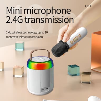 Y2-Single Mic All-in-One Karaoke Bluetooth -kaiutin Musta