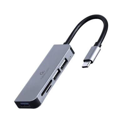 USB-C-hubi – 3-porttinen USB 3.1 ja SD/MicroSD-kortinlukija, 5 GbpsTiedonsiirto