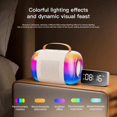 Y5-kaksoismikrofonilla varustettu karaokelaitteisto Bluetooth-kaiuttimella