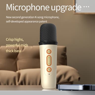 Y2-Single Mic All-in-One Karaoke Bluetooth -kaiutin Musta