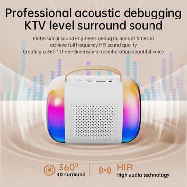 Y5-Dual Mic Kotikaraoke Bluetooth-kaiutinmikrofoni