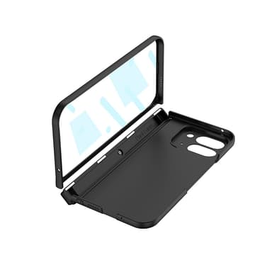 Tyylikäs kotelo jalustalla Google Pixel 9 Pro Foldille Musta