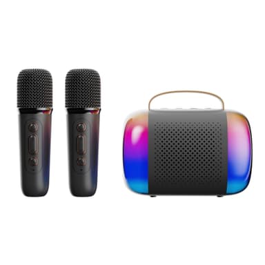 Y5-kaksoismikrofonilla varustettu karaokelaitteisto Bluetooth-kaiuttimella
