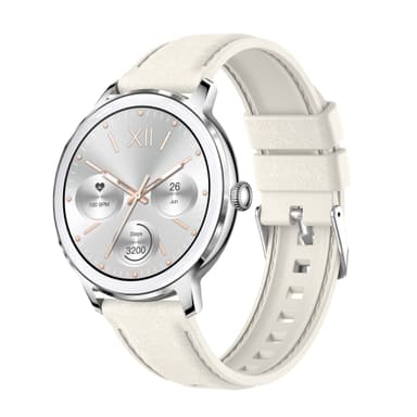 Smartwatch syke-, verenpaine- ja veren happisaturaatiomittarilla Hopea