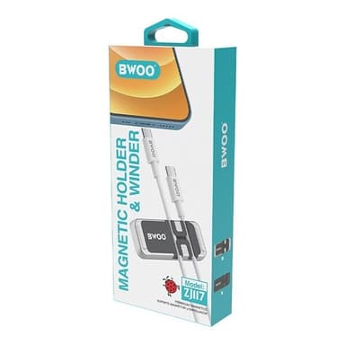 BWOO 2-in-1 magneettinen autoteline - musta