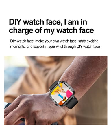 Smartwatch TK17 syke-, veren happisaturaatio- ja unimonitorilla