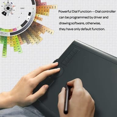 GAOMON M10K Version Pen Tablet - 25,4 x 16,9 cm graafinen tabletti, jossa 8192 paineentunnistustasoa