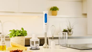 Braun MultiQuick 3 sauvasekoitin MQ30.202.MWH (valkoinen/sininen)