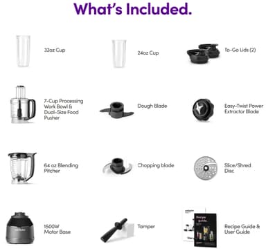 Nutribullet Triple Prep System tehosekoitin NBF580B (harmaa)