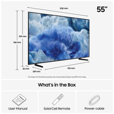 Samsung 55” Q8F 4K QLED älytelevisio (2025)