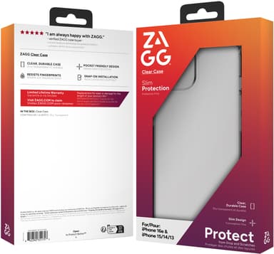 Zagg iPhone 16e/15/14/13 kirkas suojakuori