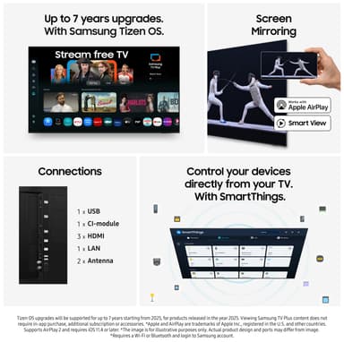 Samsung 65” QEF1 4K QLED älytelevisio (2025)